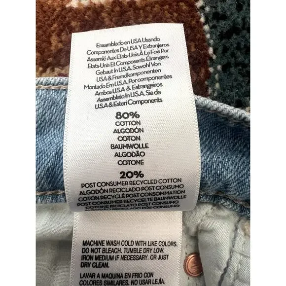 Mother Superior Mid Rise Rambler Zip Flood Jeans Ripped Off Size 27 - Picture 11 of 11